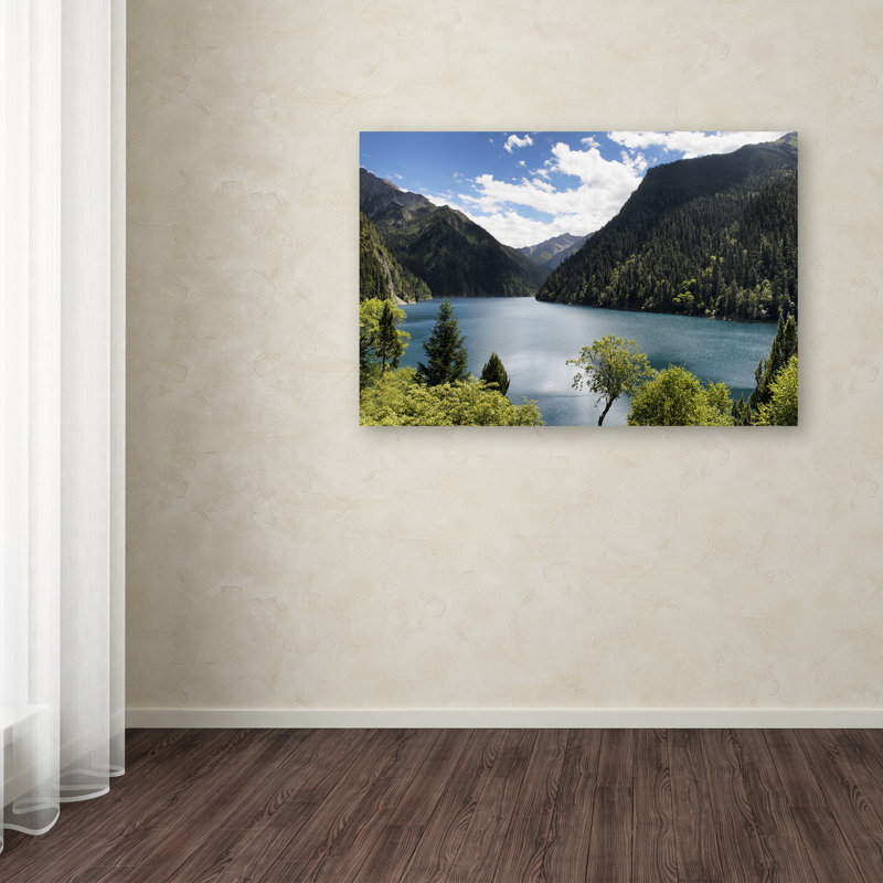 Cosey "Long Lake" par Philippe Hugonnard, reproduction de photo sur toile tendue, H 22 po x l 32 po x P 2 po
