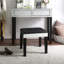 Coiffeuse de maquillage avec tabouret de coin 2 tiroirs Amaris-22336402
