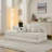 Chenille Convertible Sofa Bed: Foldable Mattress Couch, Floor Lounge, Armrest Support-299494758
