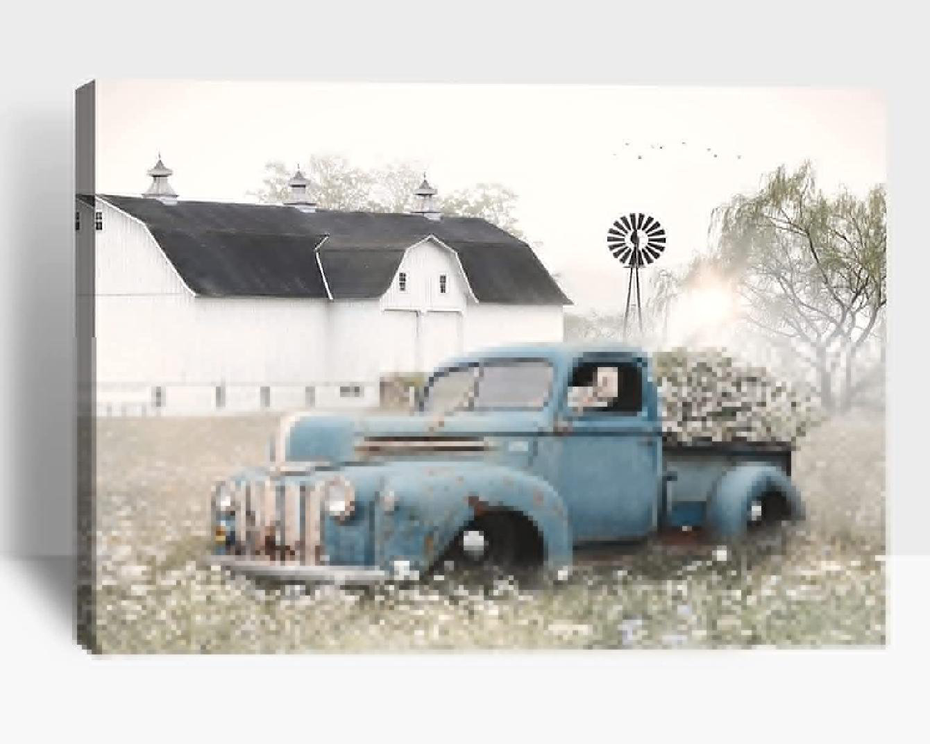 mingbaoge Old Truck Framed On Canvas Print Wayfair