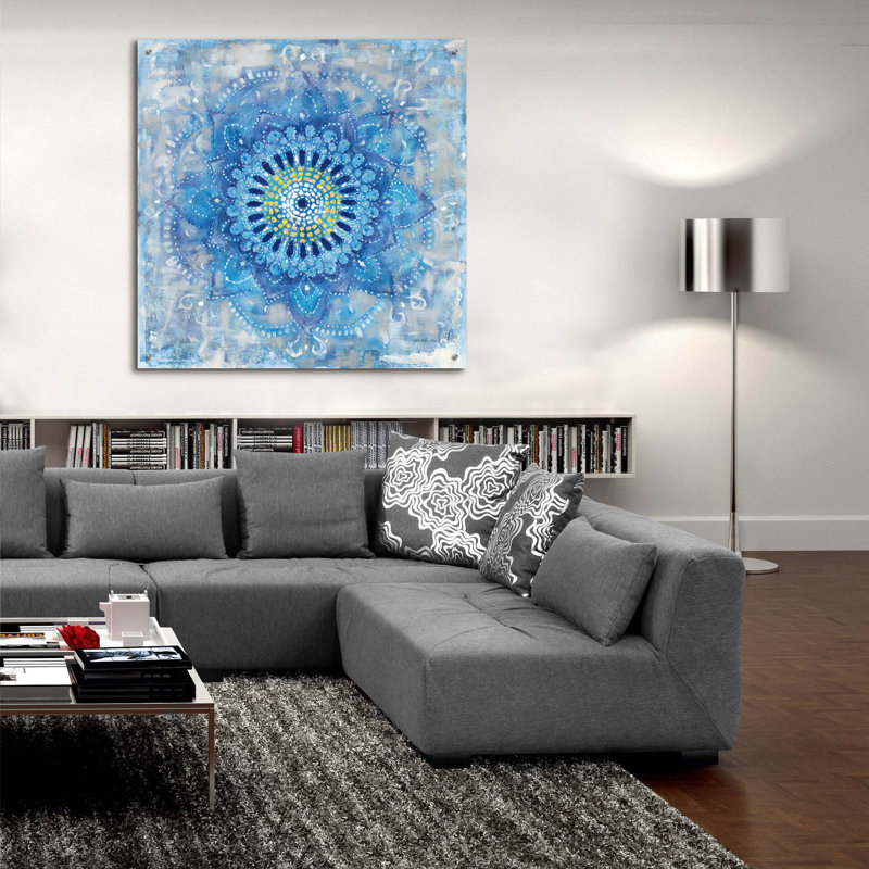  'Concentric Mandala' by Danhui Nai Acrylic Glass Wall Art, 36" x 36"