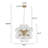 12-Light Modern Glass Sputnik Sphere Chandelier-1545424911