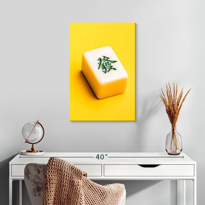 Chinese Mahjong Tile, 24" H x 16" W