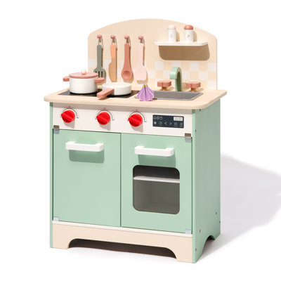 Kids Wooden Play Kitchen Set