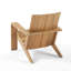 Chaise Adirondack moderne Emerson | Méridienne d'extérieur en bois d'acacia
