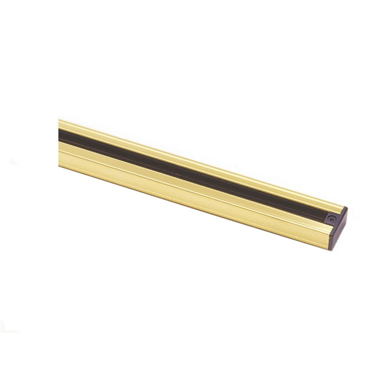 Tringle d'extension de rail, H 1,4 po x L 0,7 po x P 24 po, Laiton plaqué