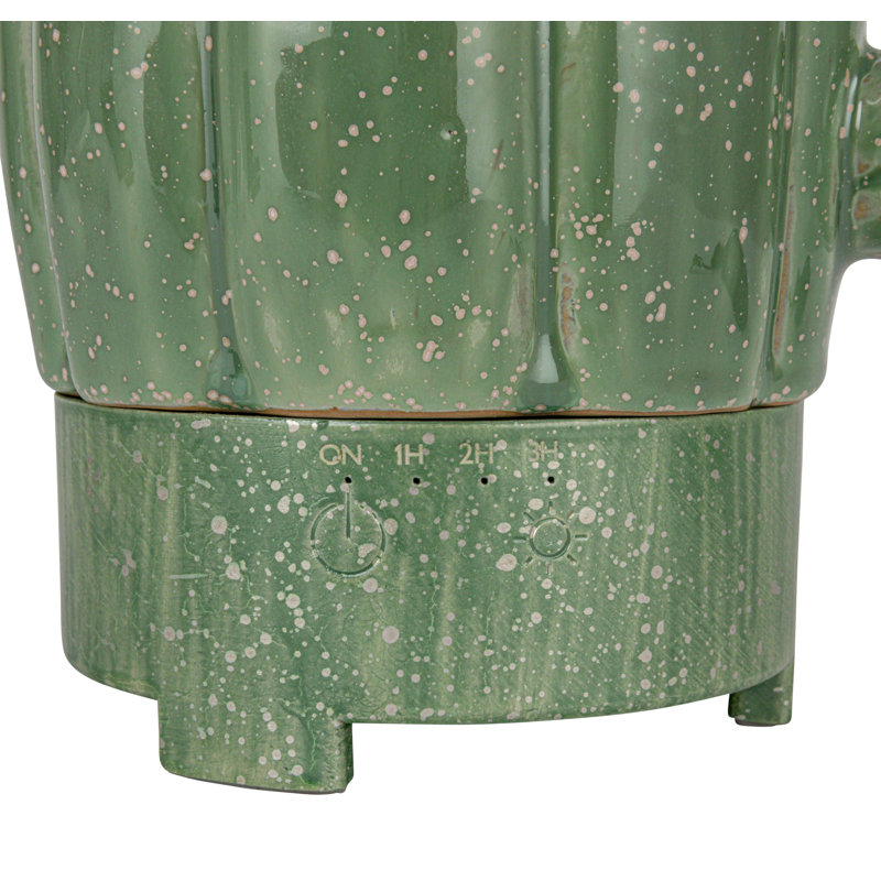 Stoneware Cactus Oil Diffuser With Timer