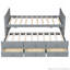 Lit de jour simple avec lit gigogne et 3 tiroirs de rangement-209653179