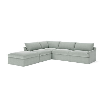 Wrenley 5-Piece Slipcovered Modular Sectional by Birch Lane