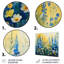 Décoration murale marguerite jaune et bleu jardin de rêves S II-10084845-10084853