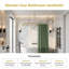 Tringle de douche en aluminium en forme de D avec support de plafond pour baignoire autoportante Utopia Alley, 60 po de large par 25 po-64359501