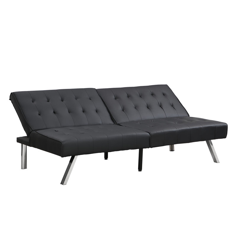 Sofa Bed Black Pvc