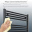 Sadye Curved Towel Rail Heated Towel Rails-1077900580-1077900583