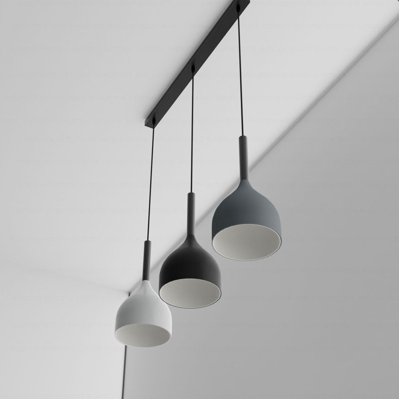 Audvik 1 - Light Black Kitchen Island Pendant, Yes