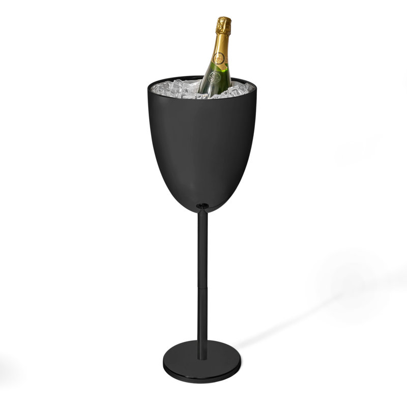 Eve Double Walled Ice Bucket Stand , Black