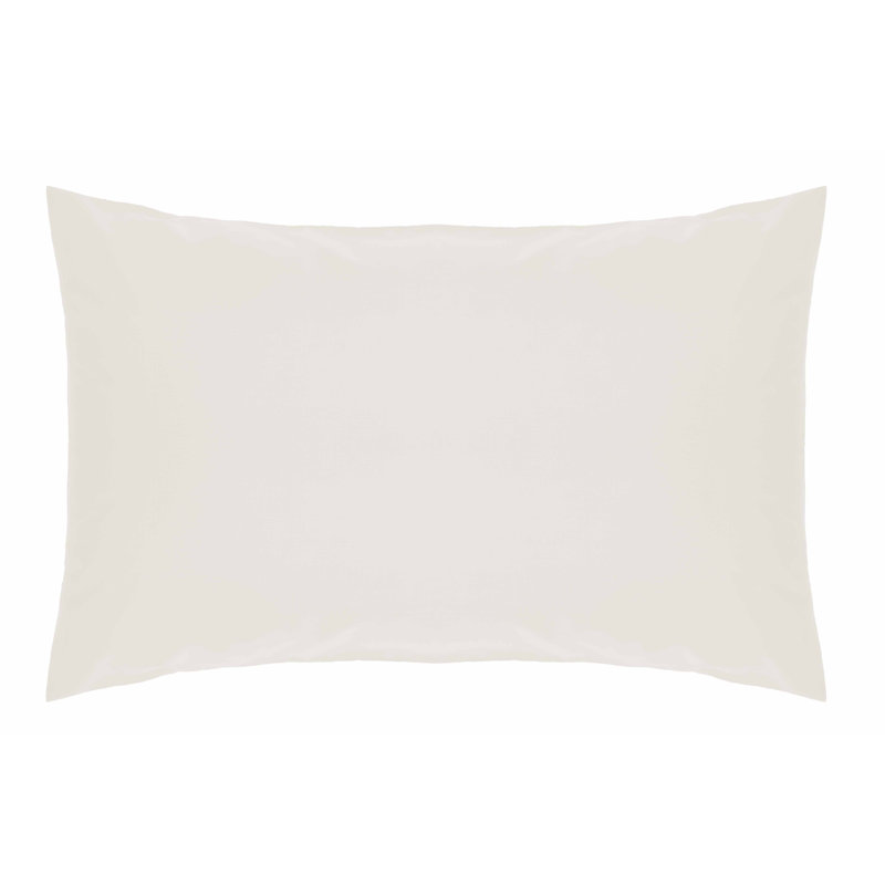 200 TC 50/50 Percale Polycotton Cotton Blend/Polyester Pillow Case, 51 x 91 cm, Ivory