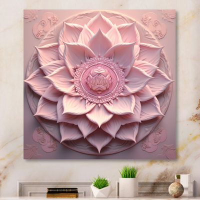 " Delicate Pink Lotus Mandala "