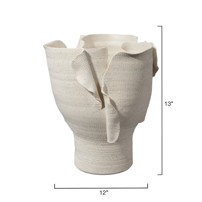 Torn Handmade Ceramic / Porcelain Table Vase