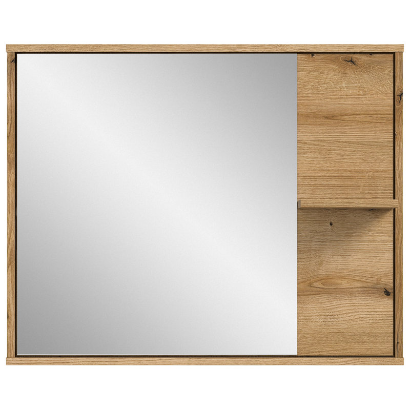 Zeno Rectangle Wall Mirror with Shelves