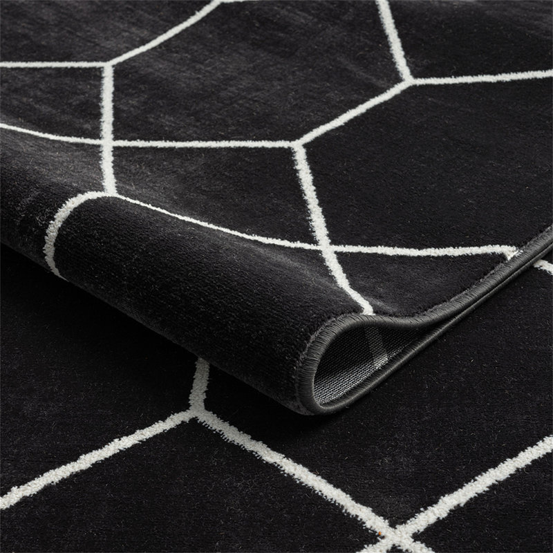 Tapis tissé à motif géométrique Trellis