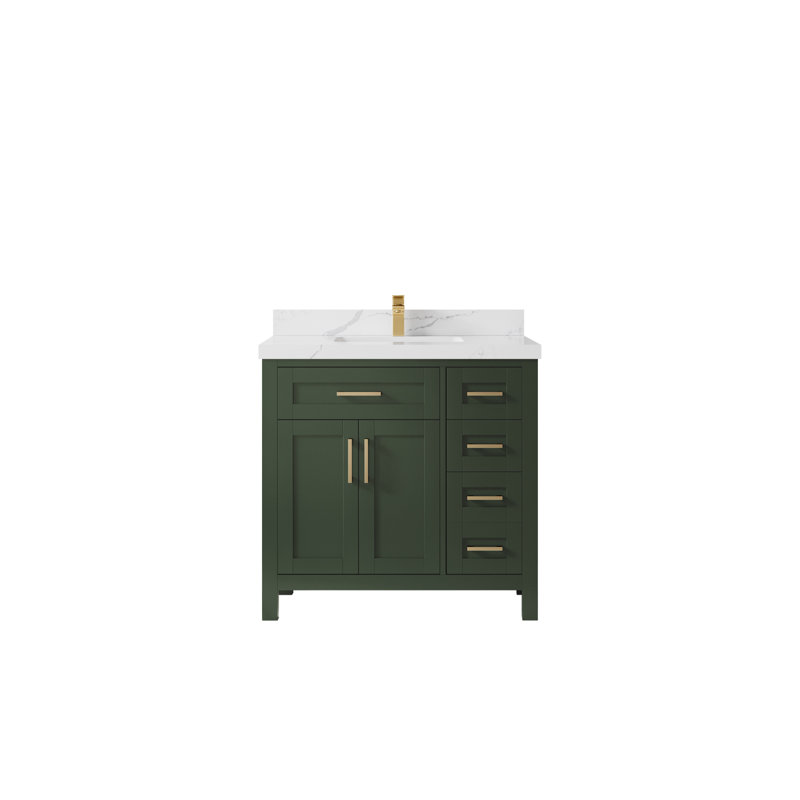 Meuble-lavabo 2 l 72 po x P 22 po Flavell, Calacatta Laza