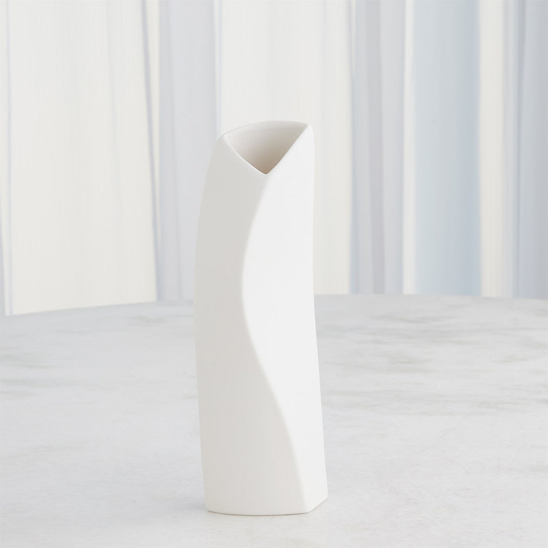 Willow Handmade Ceramic Table Vase, 13" H x 4" W x 2.5" D