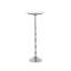 Table élégante à plateau en marbre avec base en aluminium minimaliste