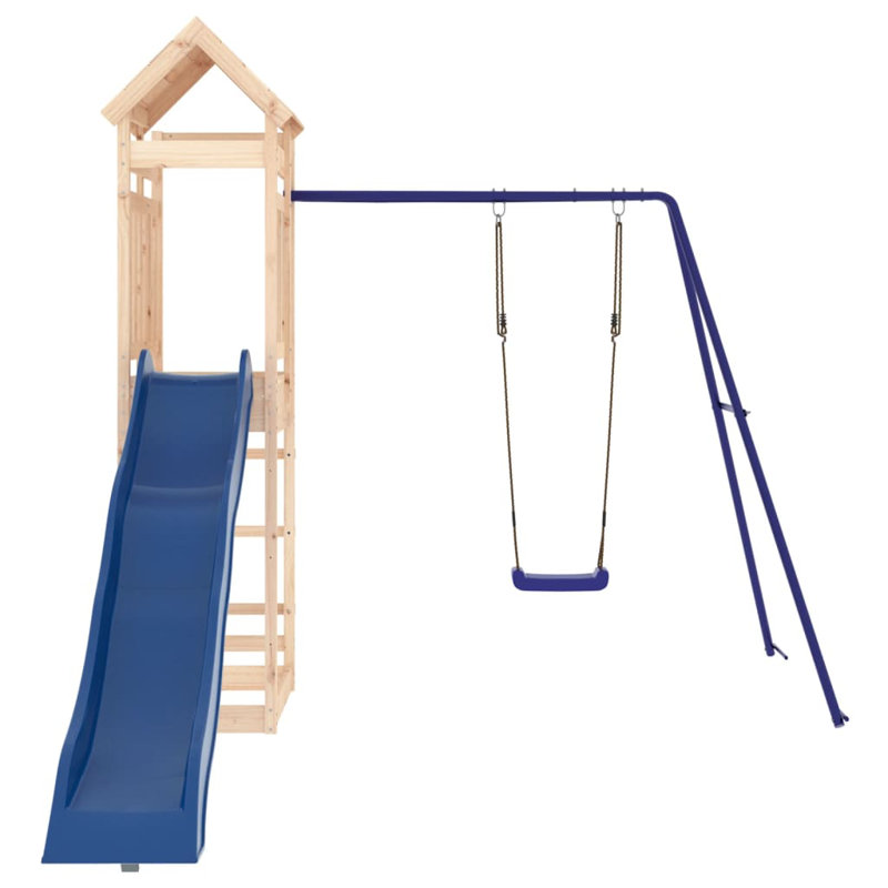 Ensemble de balançoires en bois massif, Pin