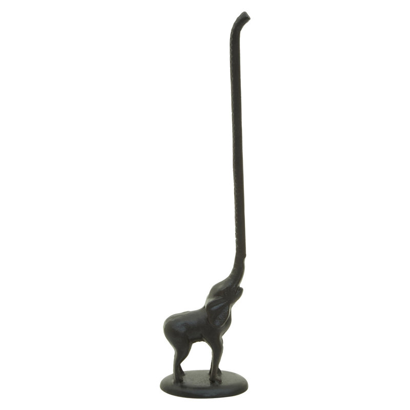 Kandra Free Standing Toilet Paper Holder, Black