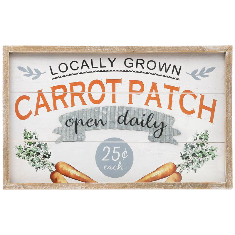 Enseigne murale 15,75 po Carrot Patch
