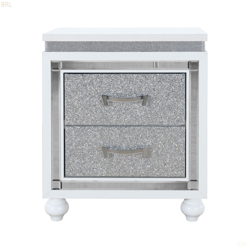 MODERN WHITE NIGHTSTAND