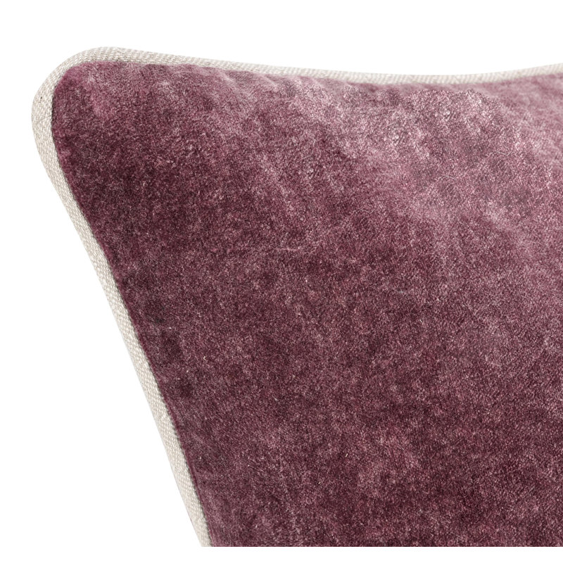 Goodall Velvet Pillow Cover & Insert, Sangria Red, Square 18"
