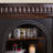 Nut-Brown Solid Wood Freestanding Fireplace
