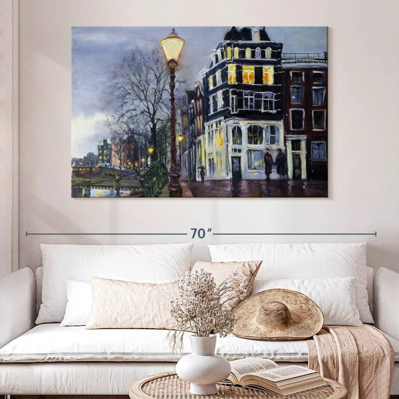 Sirci au crépuscule, Amsterdam, H 34 po x l 51 po