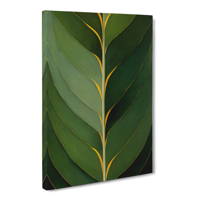 Ilyes Plant Leaf Vol.5 - Wrapped Canvas, 76cm H x 50cm W x 3cm D