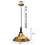 Capri 1 - Light Gold Dome Pendant-858250911