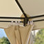 L 11 pi x l 11 pi L Pavillon de jardin extérieur hexagonal avec rideau en polyester, double toit pour terrasse, bord de piscine, jardin