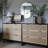 Rattan Dresser For Bedroom, 37.2" Wide 3 Drawer Dresser With Metal Handles, Wood Storage Dressers & Chests Of Drawers For Hallway, Black-2068688308