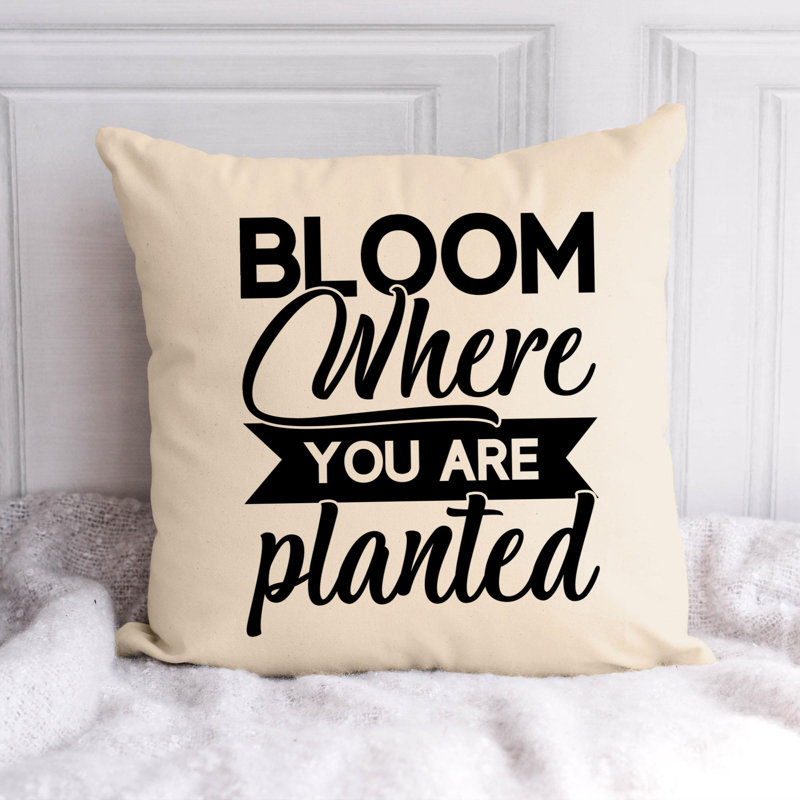 Citation amusante «Garden Lover» 429 - Coussin décoratif inclus, H 18 po x l 18 po