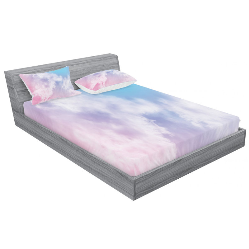 Microfiber Sheet Set, Queen Sheet Set with Fitted Sheet