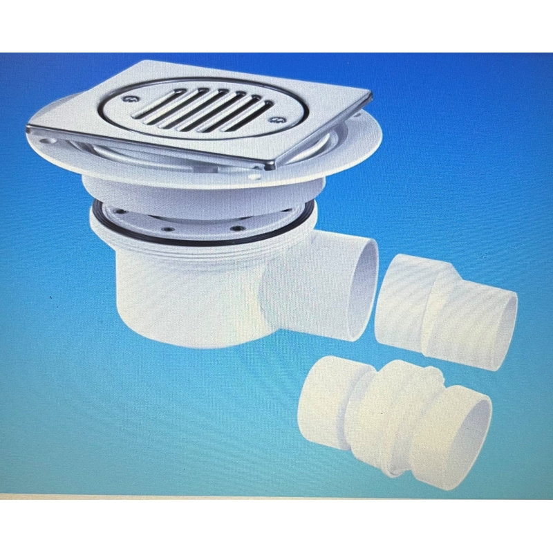 Stone Wet Floor Shower Tray Former with Waterproof Tanking Kit & Tiled Shower Waste , 2.2cm H x 135cm W x 85cm D