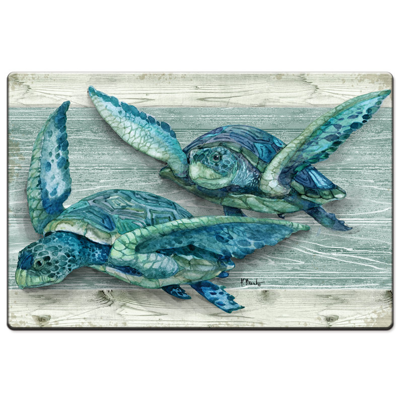 Milam Northpoint Turtles Comfort Kitchen Floor Mat