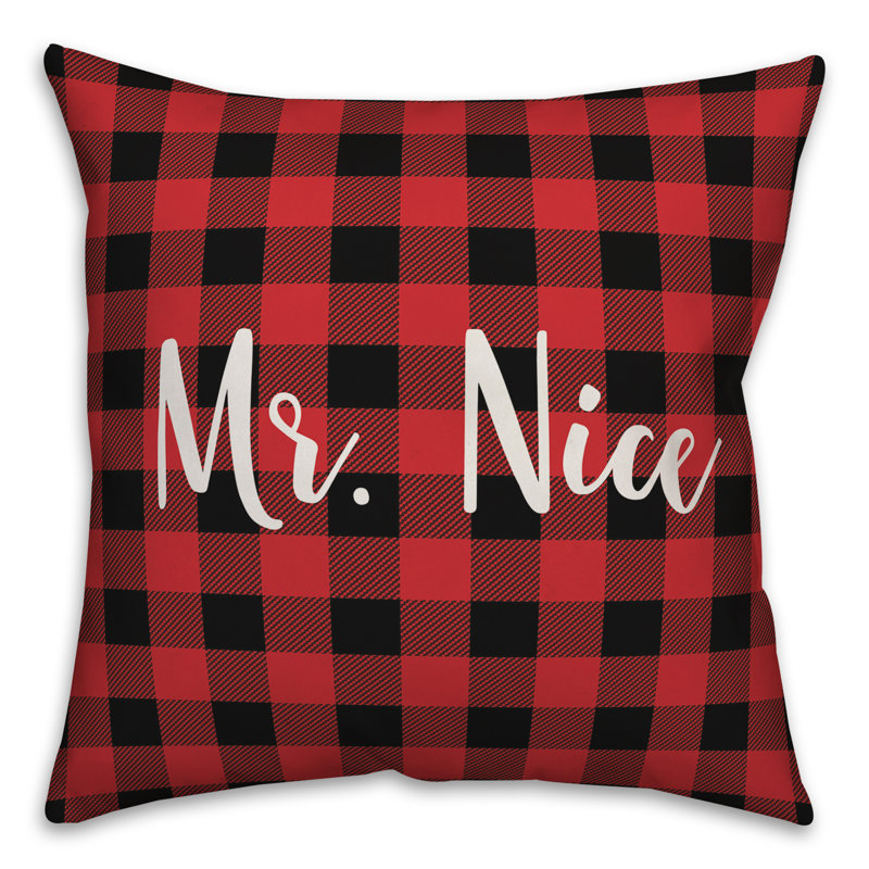 Plaid Throw Pillow, Throw Pillow