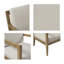 Upholstered accent armchair