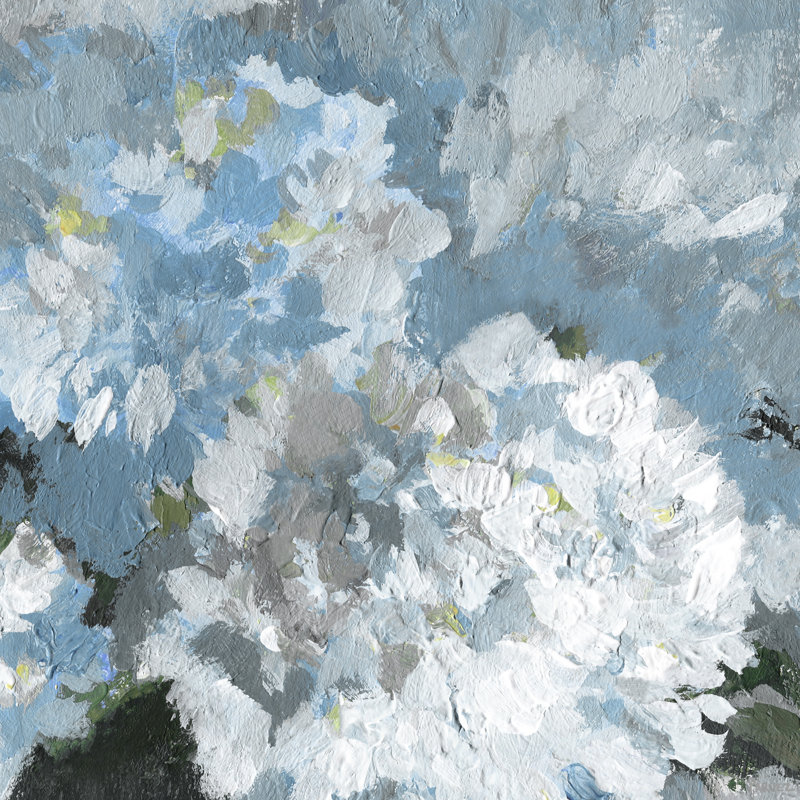 Blue Zoom by Parvez Taj - Wrapped Canvas Painting, 20 cm H x 20 cm W