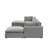 Elegance Judith Linen Modular Sofa U-Chaise Sectional-61482779