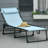 Outsunny Folding Chaise Lounge Pool Chair With 4-Position Reclining Back, Pillow, And Breathable Mesh For Comfortable Outdoor Relaxation