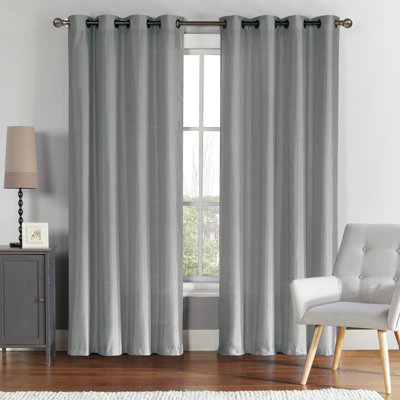 Preston Faux Silk Curtain Panel