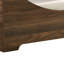 Lit pour animaux 36 po Comfy, brun, housse de coussin amovible, style moderne, lit d'une capacité de 22 lb avec coussin, finition brune, confortable