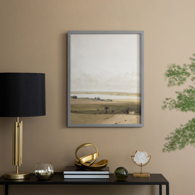 Vintage Landscape CLIX Framed Print - Solid Wood